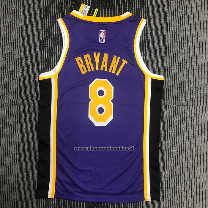 Maglia Los Angeles Lakers Kobe Bryant #8 Statement 2021-22 Viola